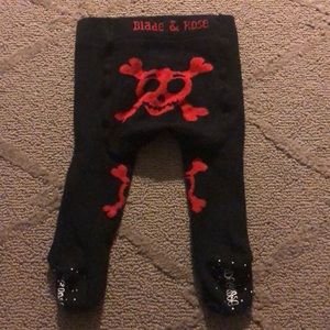 Blade & Rose Skull Tights w Foot Grips